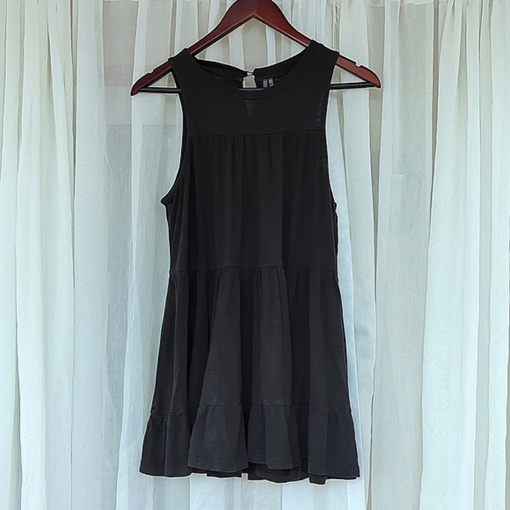 Anthropologie 100% cotton Georgia tiered ruffle tunic dress top - Picture 4 of 10